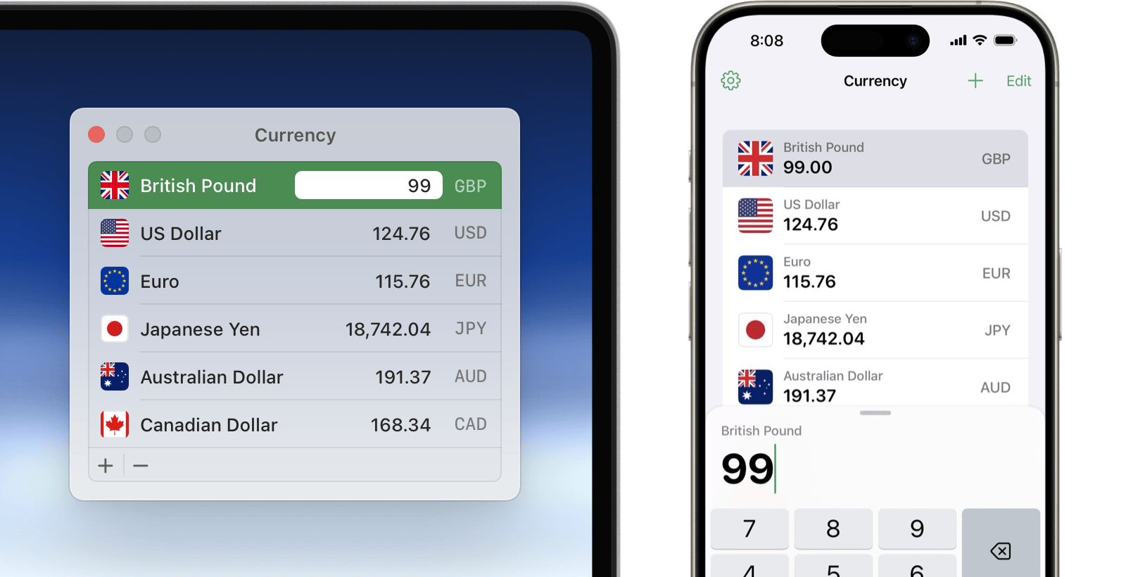 Currency App Preview